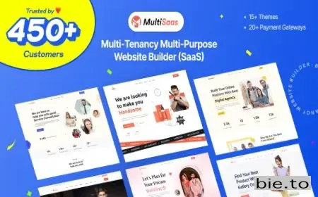 MultiSaas - Multi-Tenancy Multipurpose Website Builder (Saas)