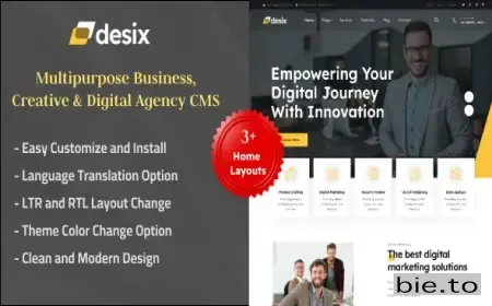 Desix - Multipurpose Business, Creative & Digital Agency CMS