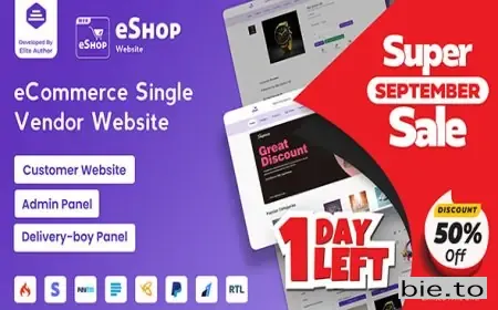 eShop Web - eCommerce Single Vendor Website