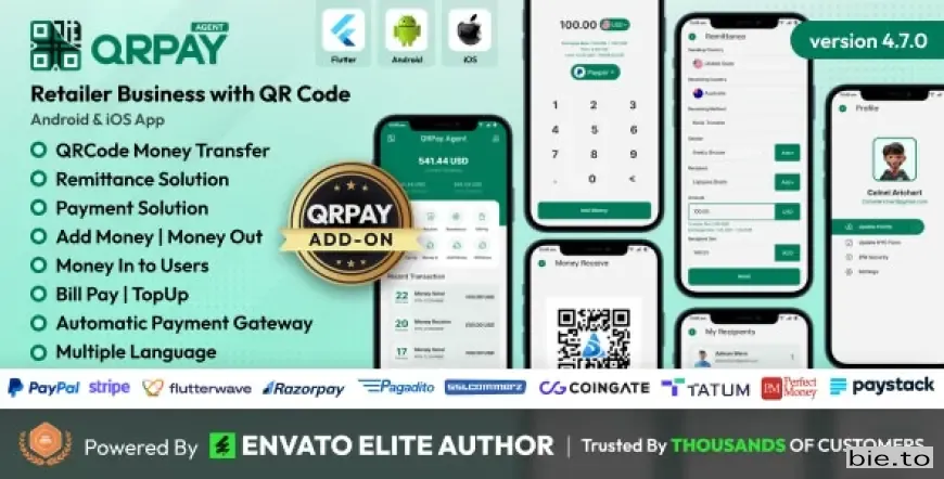 QRPay Agent - Retailer Business with QR Code Android and iOS App v4.7.0
