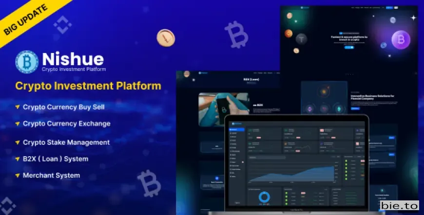Nishue - CryptoCurrency Buy Sell Exchange and Lending with MLM System | Crypto Investment Platform v5.0 - Untouched