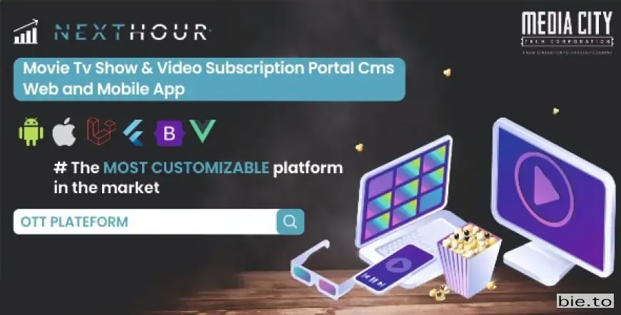 Next Hour - Movie Tv Show & Video Subscription Portal Cms Web and Mobile App v6.2 - Nulled