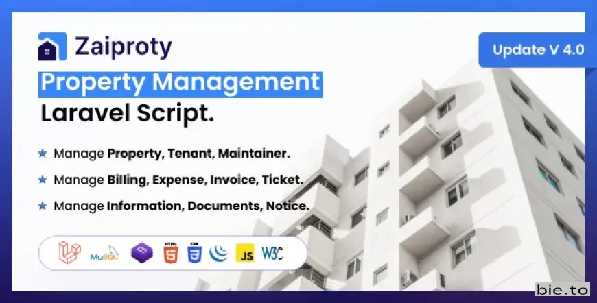 Zaiproty - Property Management Laravel Script v4.0 - Nulled