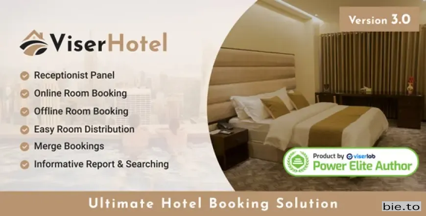 ViserHotel - Ultimate Hotel Booking Solution v3.0 - Nulled