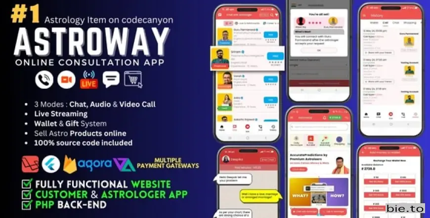 Astroway - Astrology Consultations, Chat, Audio/Video Calls, Live Streaming v2.1.3