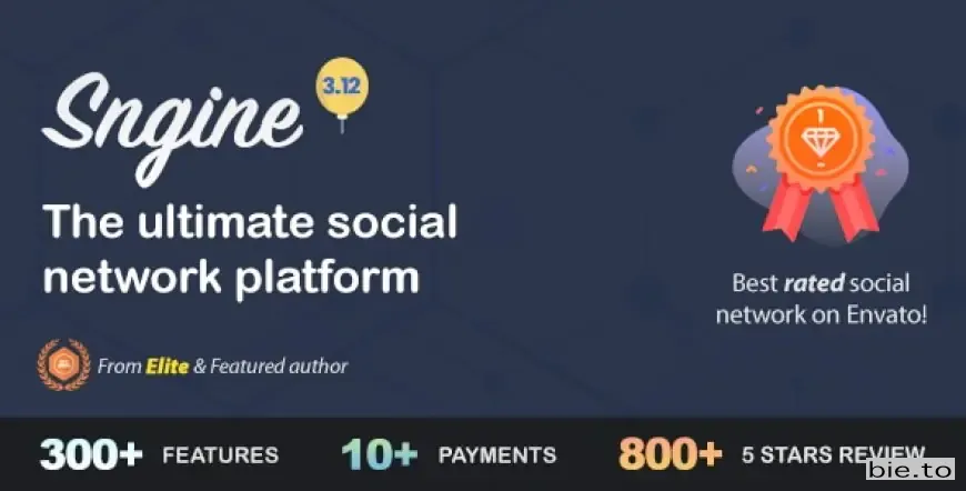 Sngine - The Ultimate PHP Social Network Platform v3.13 - Nulled