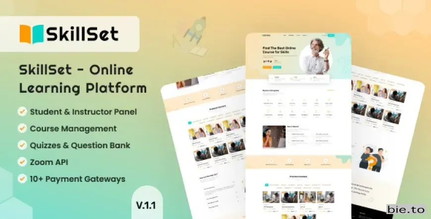 SkillSet - Online Learning Platform v1.1.0 - Untouched