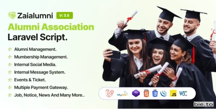 Zaialumni - Alumni Association Laravel Script v3.6 - Nulled