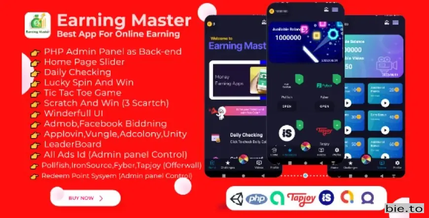 Earning Master - Android Rewards Earning App With Admin Panel v1.0.5