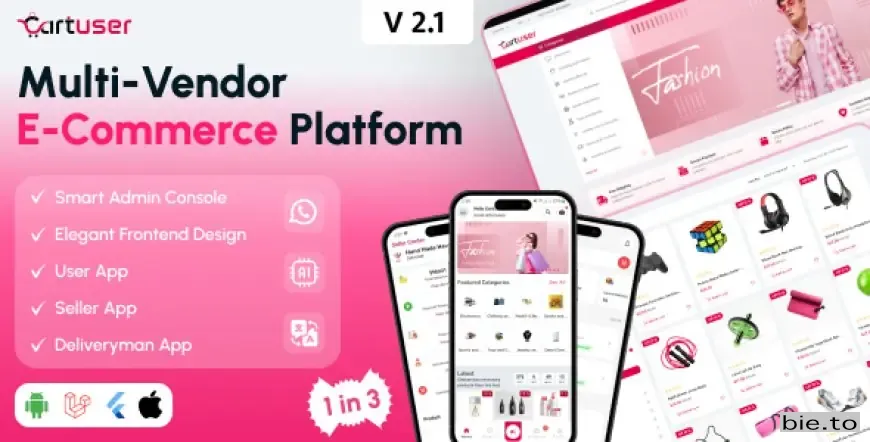 CartUser - Multi-Vendor E-commerce - Complete eCommerce Mobile App, Web, Admin and Seller Panel v2.1