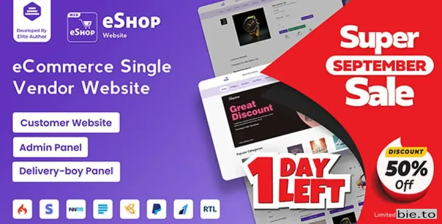 eShop Web - eCommerce Single Vendor Website v4.4.0 - Nulled