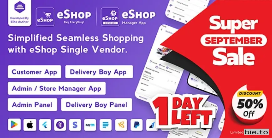 eShop - eCommerce Single Vendor App v4.4.0 - Nulled