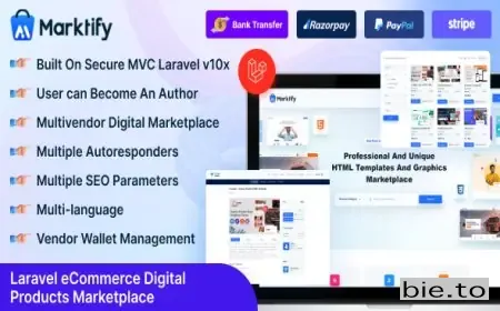 Marktify - Laravel eCommerce Digital Product Multivendor Marketplace