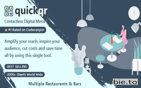 QuickQR Pro - Saas - QR Code Restaurant Menu Maker - Laravel CMS