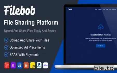 Filebob - File Sharing And Storage Platform (SAAS Ready)