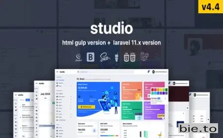 Studio - HTML & Laravel 11.x Bootstrap 5 Admin Template