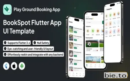 BookSpot UI Template - Play Ground Booking App