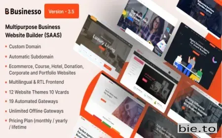 Businesso - Business Website Builder SAAS (Multitenancy)