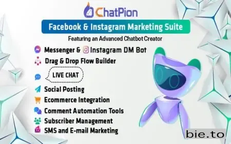 ChatPion: AI Chatbot for Facebook, Instagram, eCommerce, SMS/Email & Social Media Marketing (SaaS)