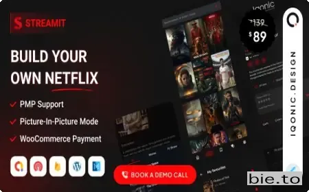 Streamit - Movie, TV Show, Video Streaming Flutter App With WordPress Backend