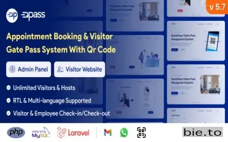 QuickPass: Appointment Booking & Visitor Gate Pass System With Qr Code