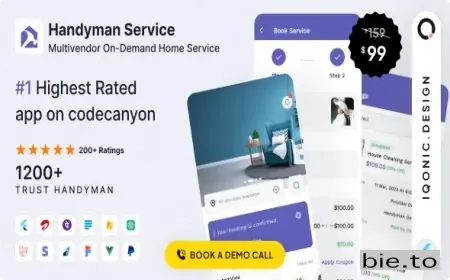 Handyman Service - Flutter On-Demand Home Services App with Complete Solution