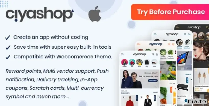 CiyaShop - Native iOS Application based on WooCommerce v4.19