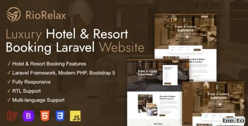 RioRelax - Laravel Luxury Hotel & Resort Booking Website v1.6.1 - Nulled