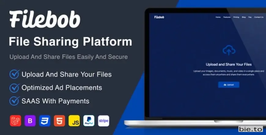 Filebob - File Sharing And Storage Platform (SAAS Ready) v1.8 - Nulled