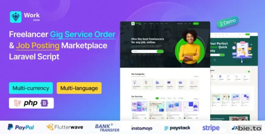 Workzone - Freelancer Marketplace for Gig Service Order & Job Posting Laravel Script v3.0.0