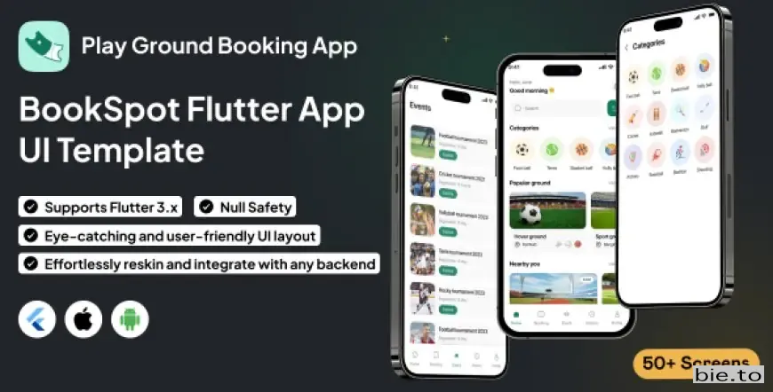 BookSpot UI Template - Play Ground Booking App v1.0