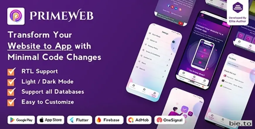 Prime Web - Convert Website to a Flutter App v2.0.1