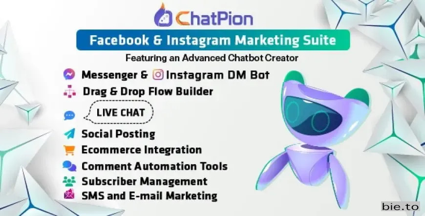 ChatPion: AI Chatbot for Facebook, Instagram, eCommerce, SMS/Email & Social Media Marketing (SaaS) v9.2.6 - Nulled