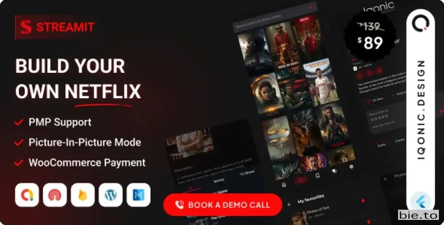 Streamit - Movie, TV Show, Video Streaming Flutter App With WordPress Backend v9.1.0