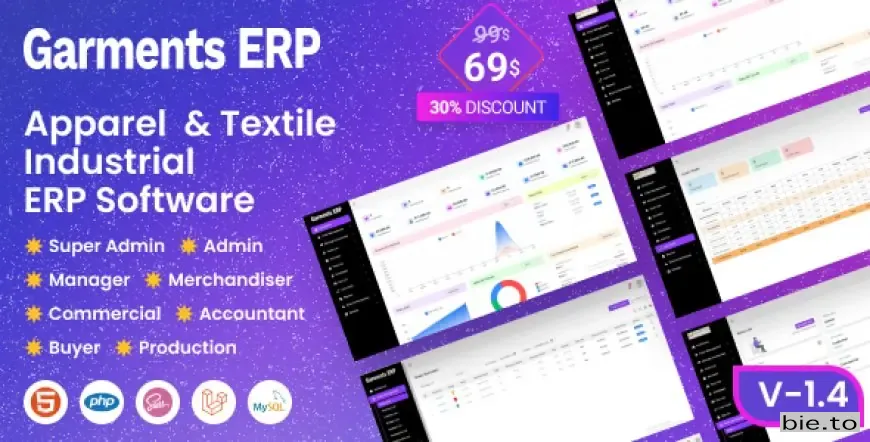 Garments ERP - Apparel & Textile Industrial ERP Software v1.4 - Nulled