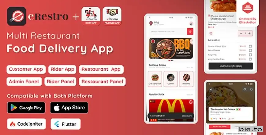 eRestro - Multi Restaurant Flutter App v1.2.6 - Nulled