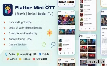 Flutter Mini OTT | Live Tv, Movie, Videos, Radios