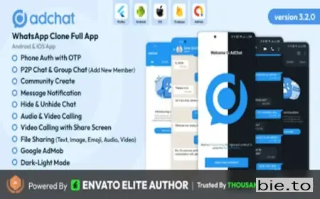 AdChat - WhatsApp Clone Android & iOS app