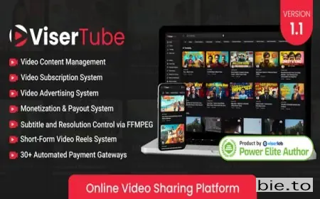 ViserTube - Online Video Sharing Platform