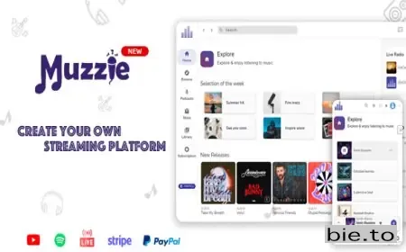 Muzzie - Music, Podcast & Radio Streaming Platform