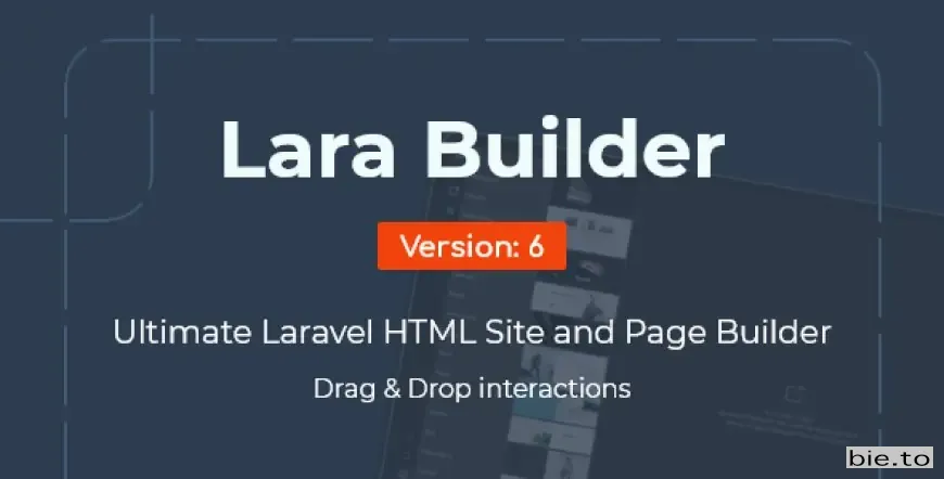 LaraBuilder - Laravel Drag&Drop SaaS HTML site builder v6.7