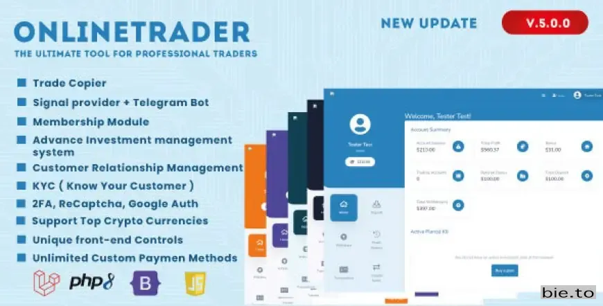 Onlinetrader - Forex Signal Service and Investment Management Solution v5.0.7 - Nulled