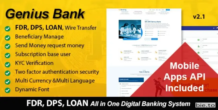 Genius Bank - All in One Digital Banking System v3.0 - Nulled