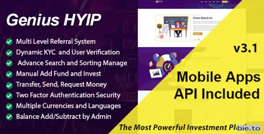 Genius HYIP - All in One Investment Platform v3.1 - Nulled