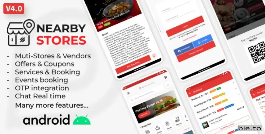 Nearby Stores Android - Offers & Coupons, Events, Restaurant, Services & Booking v4.0.7