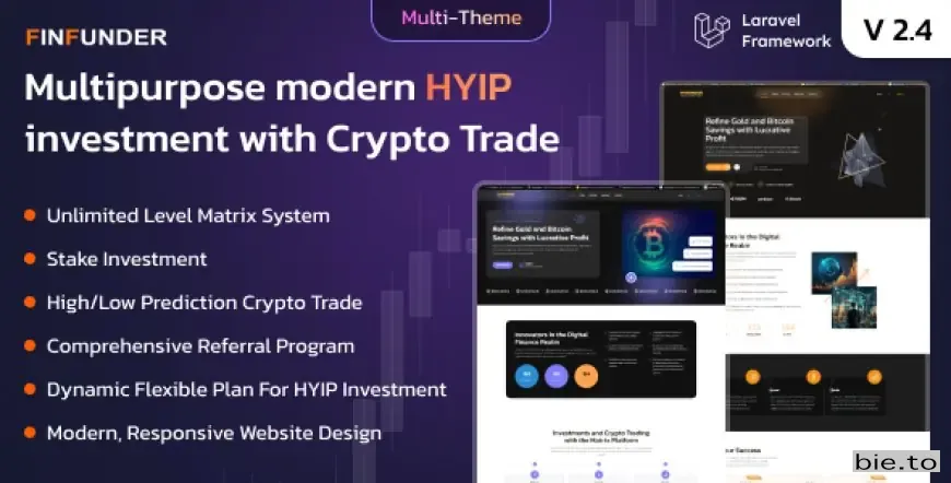 FinFunder - HYIP Investments and Crypto Trading on the Matrix Platform v2.4